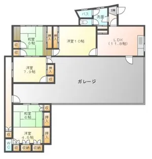 三重県松阪市中央町【一戸建】の間取り