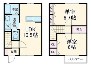 静岡県浜松市中央区富塚町【一戸建】の間取り