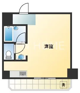 1Rの間取り画像