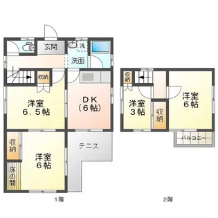 三重県鈴鹿市国府町【一戸建】の間取り