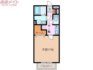 レイクサイド ヒル【2階】の間取り