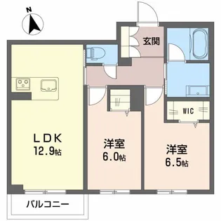 AXIS助信【3階】の間取り