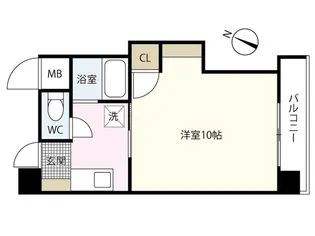 デュウオコート富士見【4階】の間取り