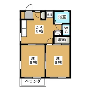 プルメリアガーデンD棟【1階】の間取り