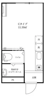 ウィナコテージ市谷薬王寺【3階】の間取り