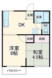 サニーハイツ城山【2階】の間取り