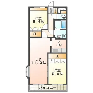 ドラウプニール【2階】の間取り
