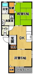 Mハウスつくば【2階】の間取り