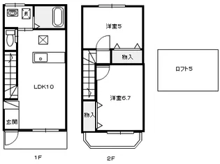 群馬県伊勢崎市田中島町【一戸建】の間取り