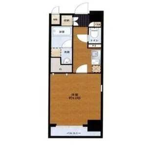 COCORO-WEST【6階】の間取り