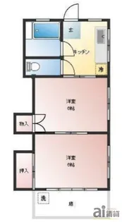 東京都東村山市栄町3【アパート】の間取り