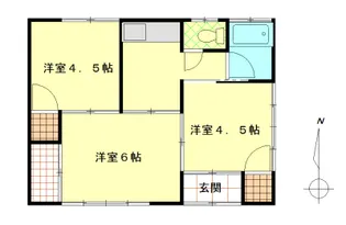 栃木県足利市大沼田町【一戸建】の間取り
