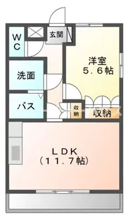 エバーレジデンス【1階】の間取り