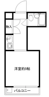 西新宿第2ローヤルコーポ【2階】の間取り