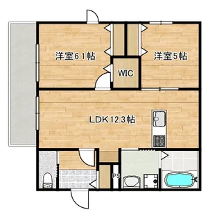 Shain Mutsumi~シャインムツミ~【2階】の間取り