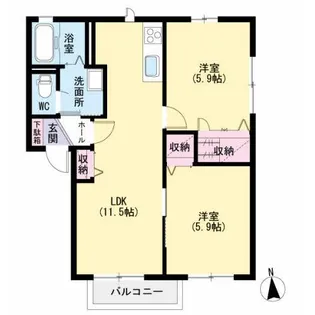 セレクトン C棟【2階】の間取り