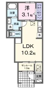 愛知県刈谷市東境町堀池【アパート】の間取り