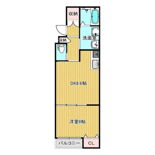 大阪府寝屋川市桜木町【アパート】の間取り