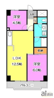埼玉県入間市河原町【マンション】の間取り