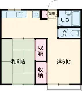 アーバンハイツ【2階】の間取り