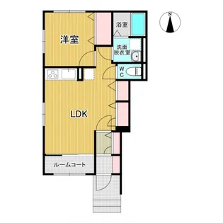レトア荒楯B【1階】の間取り