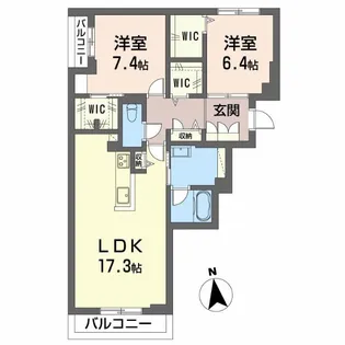 シャーメゾンソレイユ【3階】の間取り