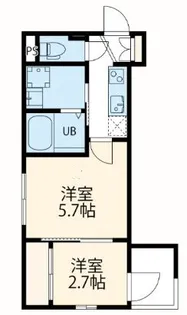 2Kの間取り画像