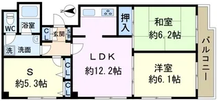 パレッヂ新小岩【4階】の間取り