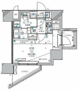 ディアレイシャス北千住【11階】の間取り