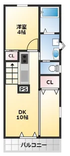 パークイーストIV【2階】の間取り