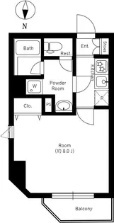 RELUXIA清澄白河【4階】の間取り