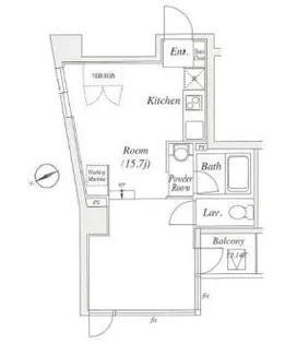 東京都台東区下谷1【マンション】の間取り