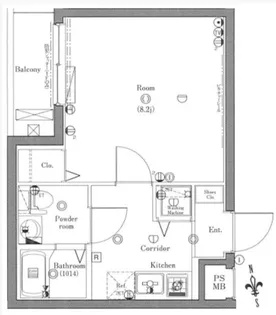 クレイシア西早稲田【3階】の間取り