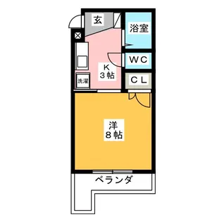 ウインドヒル【1階】の間取り