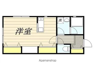 千葉県千葉市中央区長洲1【アパート】の間取り