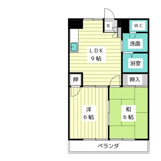 シェヌー極楽【2階】の間取り