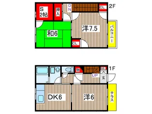 東京都江戸川区西小岩5【一戸建】の間取り