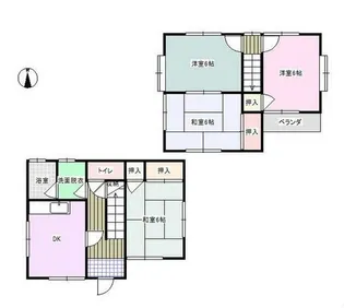 岡山県岡山市南区西市【一戸建】の間取り