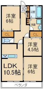 ビオラ翠香園【2階】の間取り