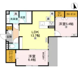 グラン アルベロ【2階】の間取り