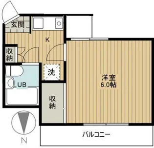 プラダK2【2階】の間取り