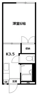 シティハウス細井【1階】の間取り