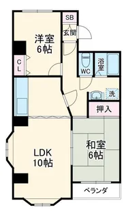 ガーデンハイツ【1階】の間取り