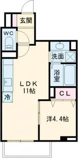 Jo’s Residence 高田馬場【1階】の間取り