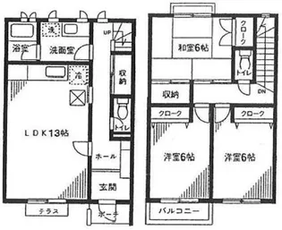 神奈川県横浜市青葉区新石川4【一戸建】の間取り