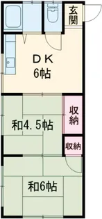 第5藤ハイツ【1階】の間取り