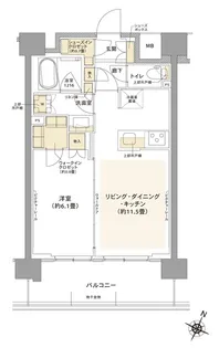 東京都北区赤羽南2【マンション】の間取り