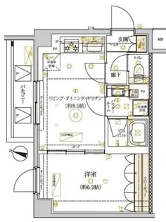 ドムス・スタイル武蔵小山【1階】の間取り