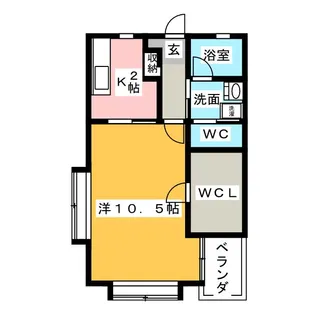 フローラルパレス【3階】の間取り