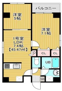 Bloom錦糸町【10階】の間取り